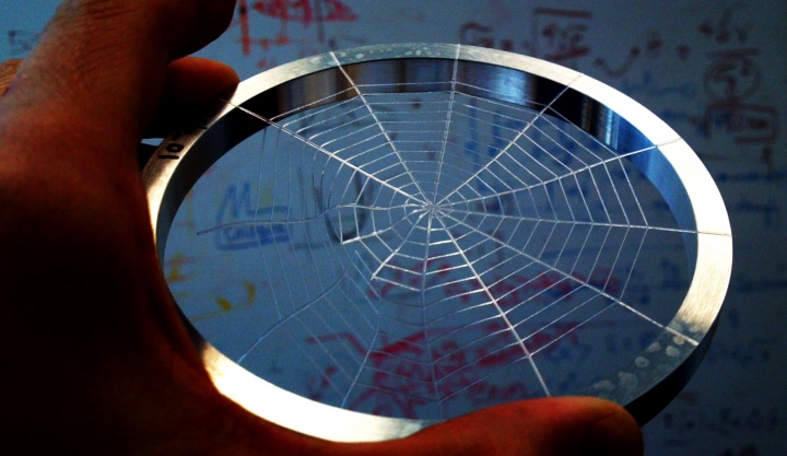 Spider webs are well suited for material properties' research. 