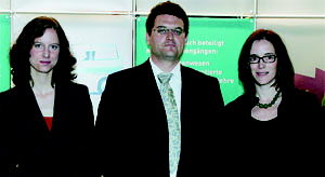Dr. Jennifer Niessner, Dr. Sven Michael Ulrich und Dr. Anja Kern (von links)
