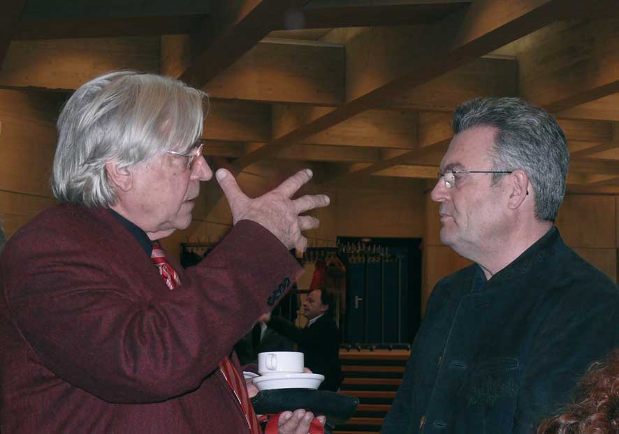 Prof. Gerd de Bruyn mit B. Brock