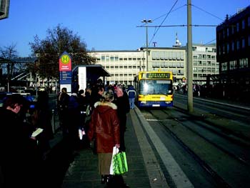 Bahnhofsvorplatz in Ulm