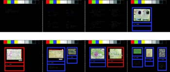 Schematische Anordnung eines ARCHE-Mikrofilms