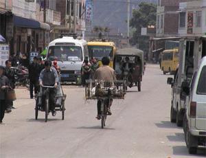 Straßenszene in China