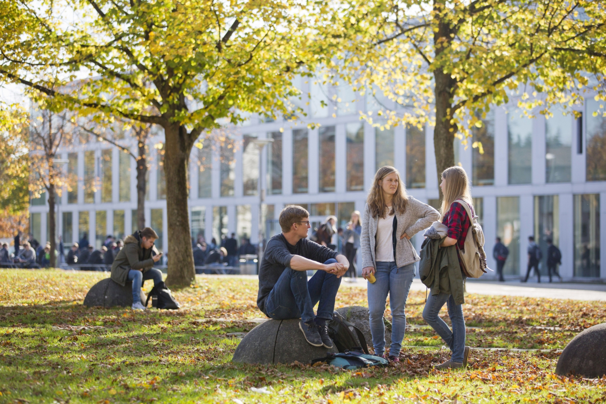 Studenten auf dem Campus