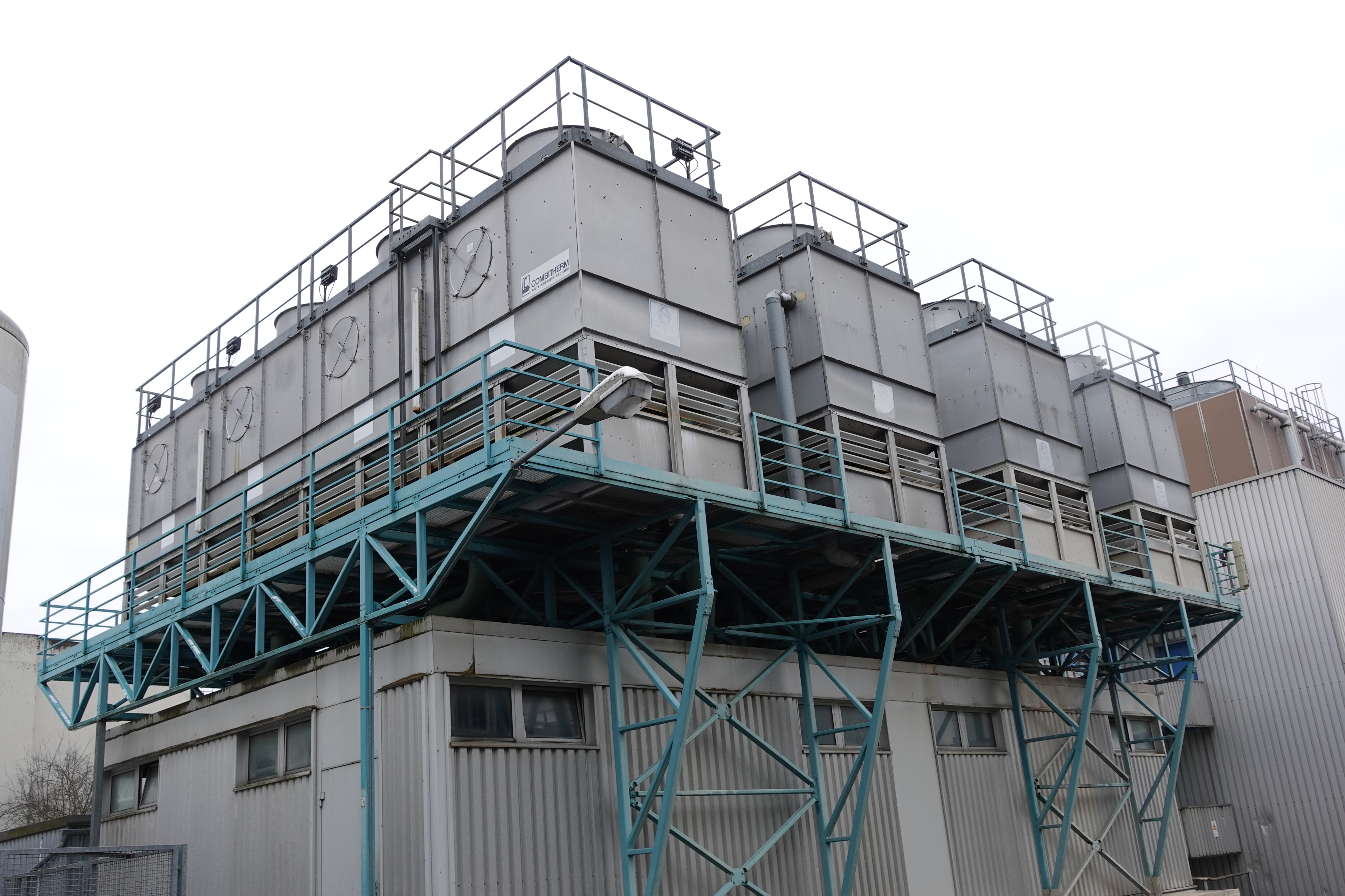 Stuttgart University power station Cooling towers 