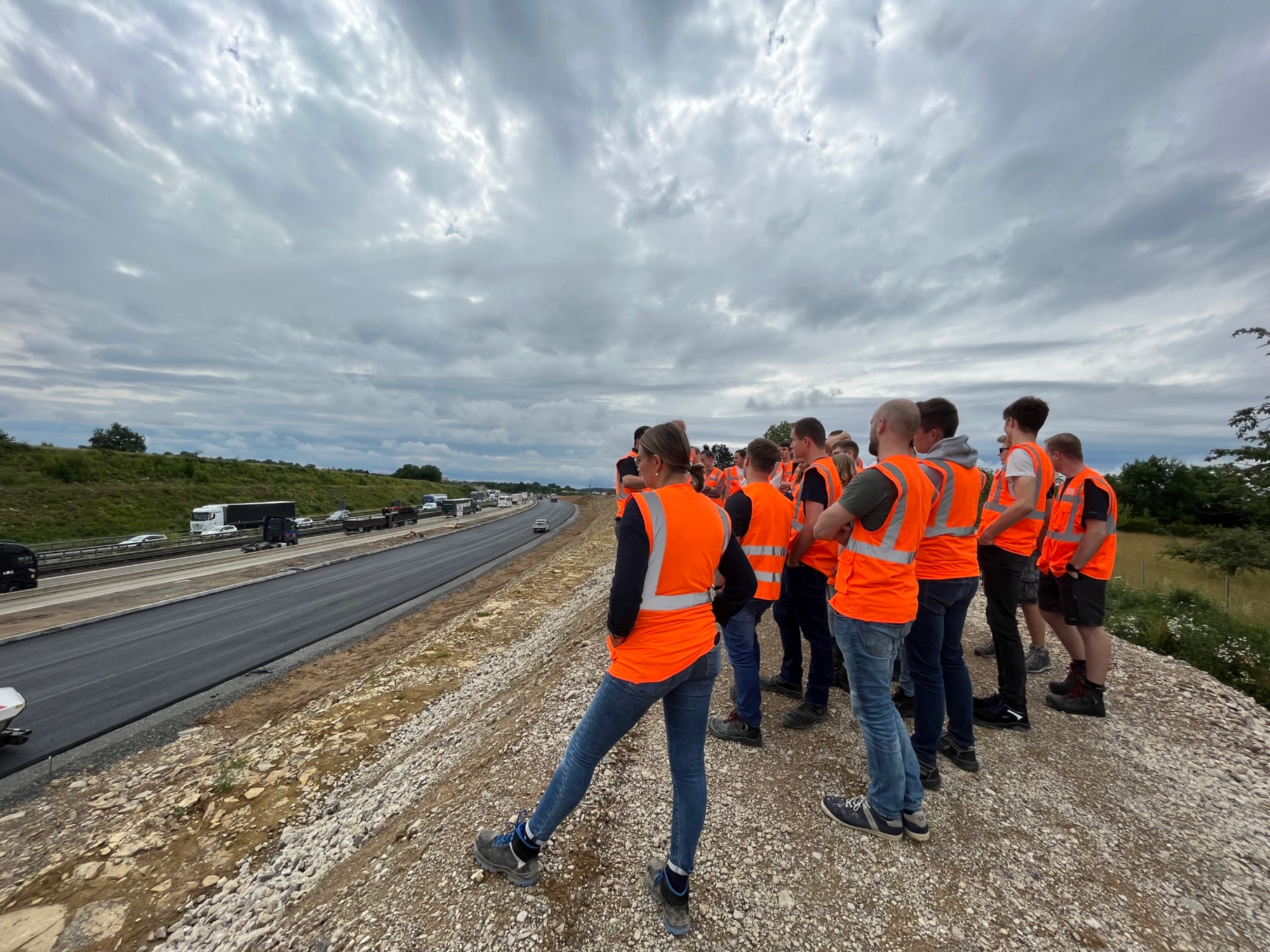 Bau-IuI-Exkursion '22: Bauvorhaben A8, Enztalquerung - Strabag