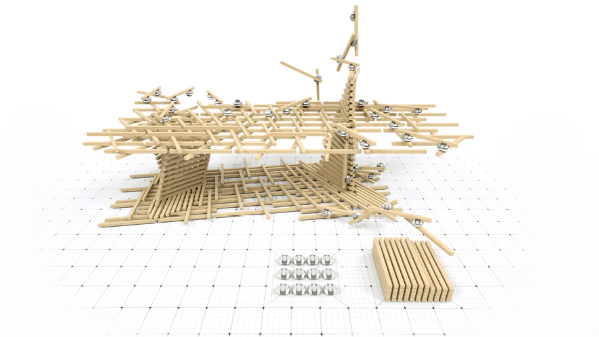 ITECH M.Sc. 2018: Distributed Robotic Assembly System for In Situ Timber Construction; Samuel Leder, Ramon Weber