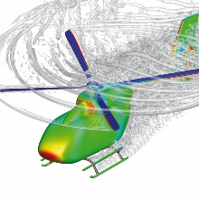 CFD simulation of a helicopter