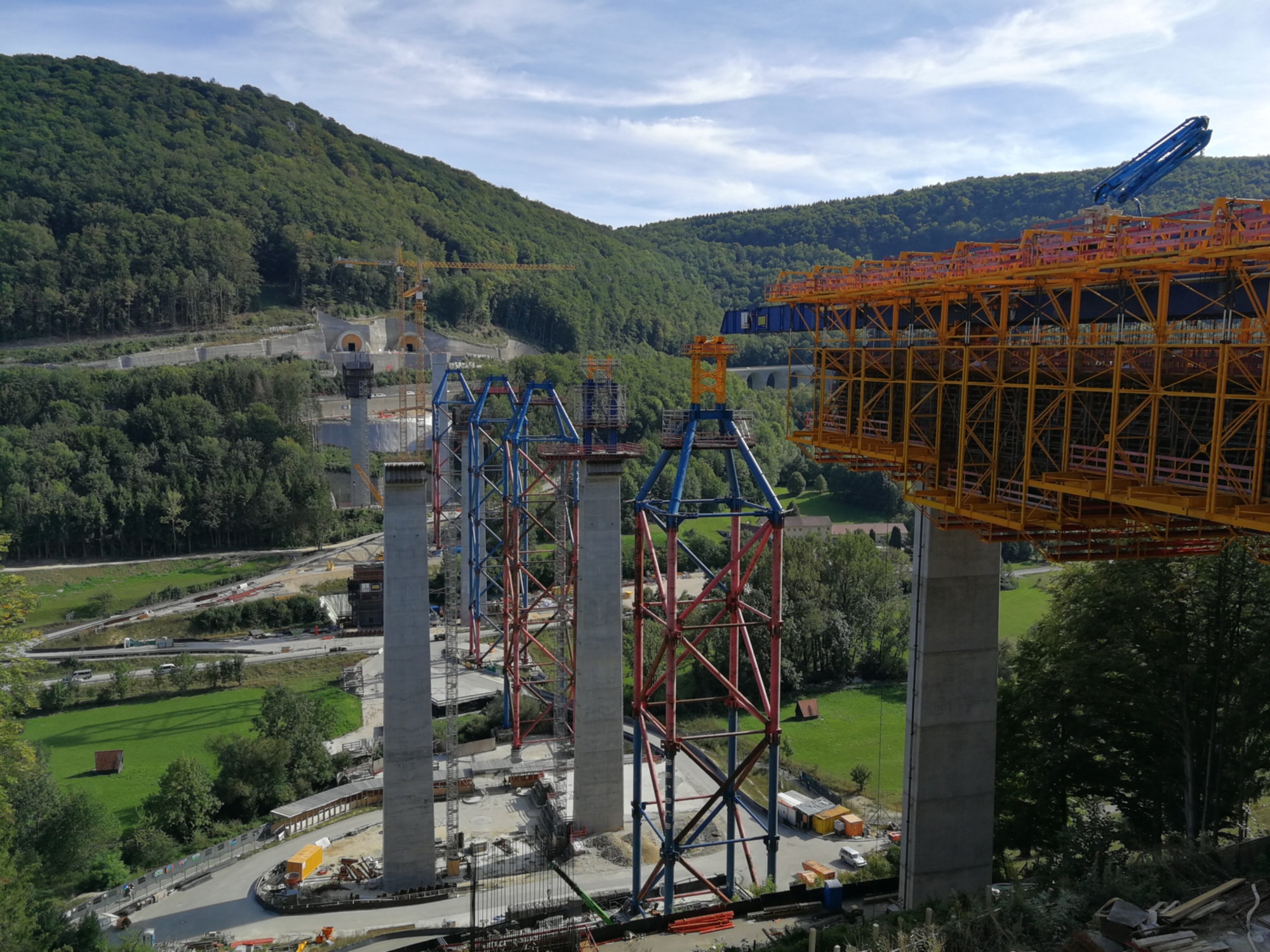 Baustelle der Filstalbrücke