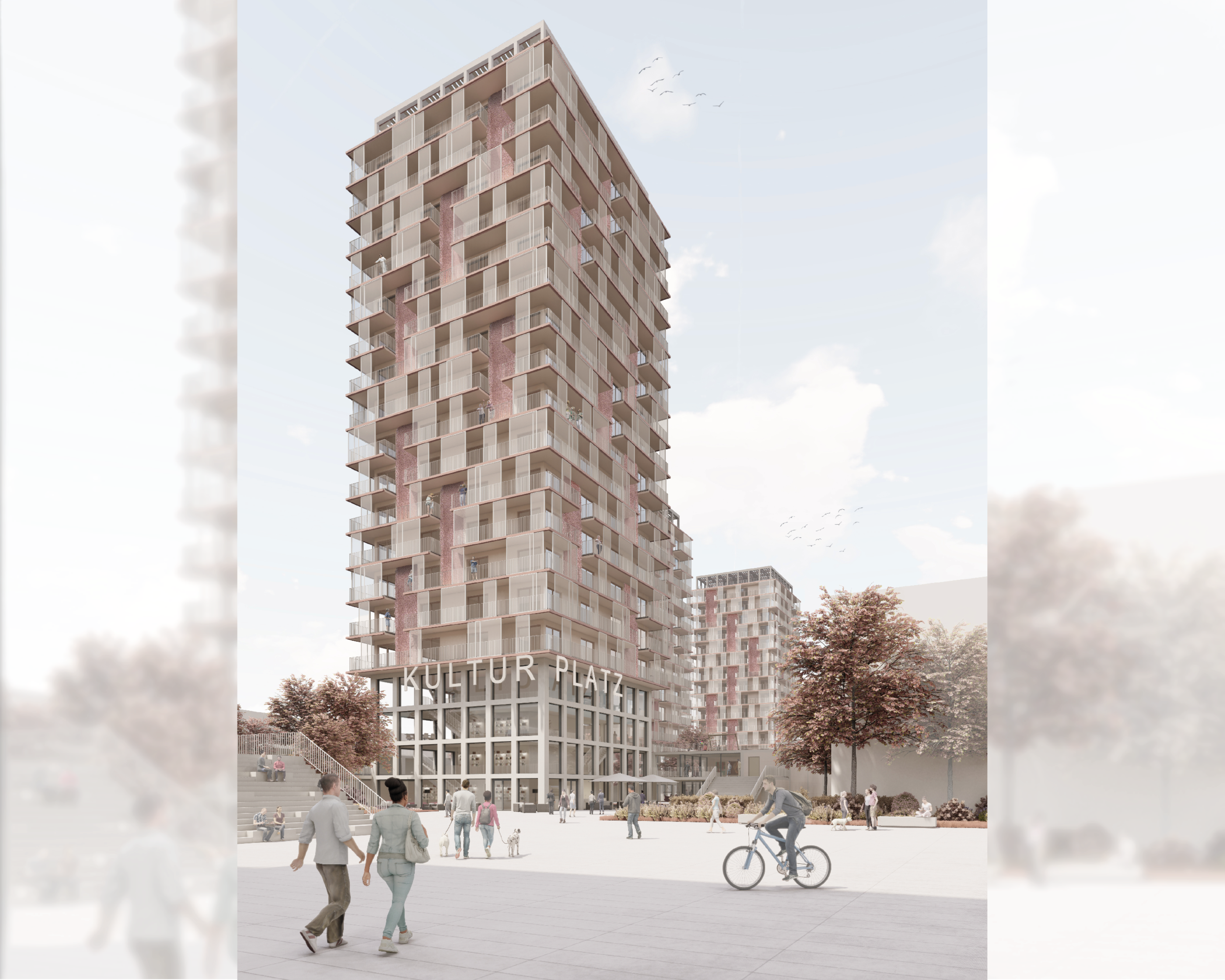 Ein in modelarer Holzbauweise entwickeltes Hochhaus, Projektbild