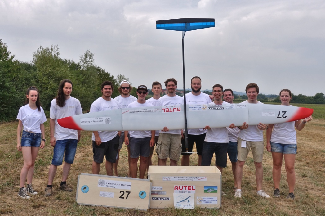 Teammitglieder der Akamodell Stuttgart (von links nach rechts): Aikaterini Gatou, Ruben Bühler, Matthias Schmid, Markus Schygulla, Markus Janzer, Svetozar Karaivanov, Jonas Gude, Thorn Sch-leutker, Kevin Kettler, Christian Molter, Lucas Kugler und Sabrina Maier.