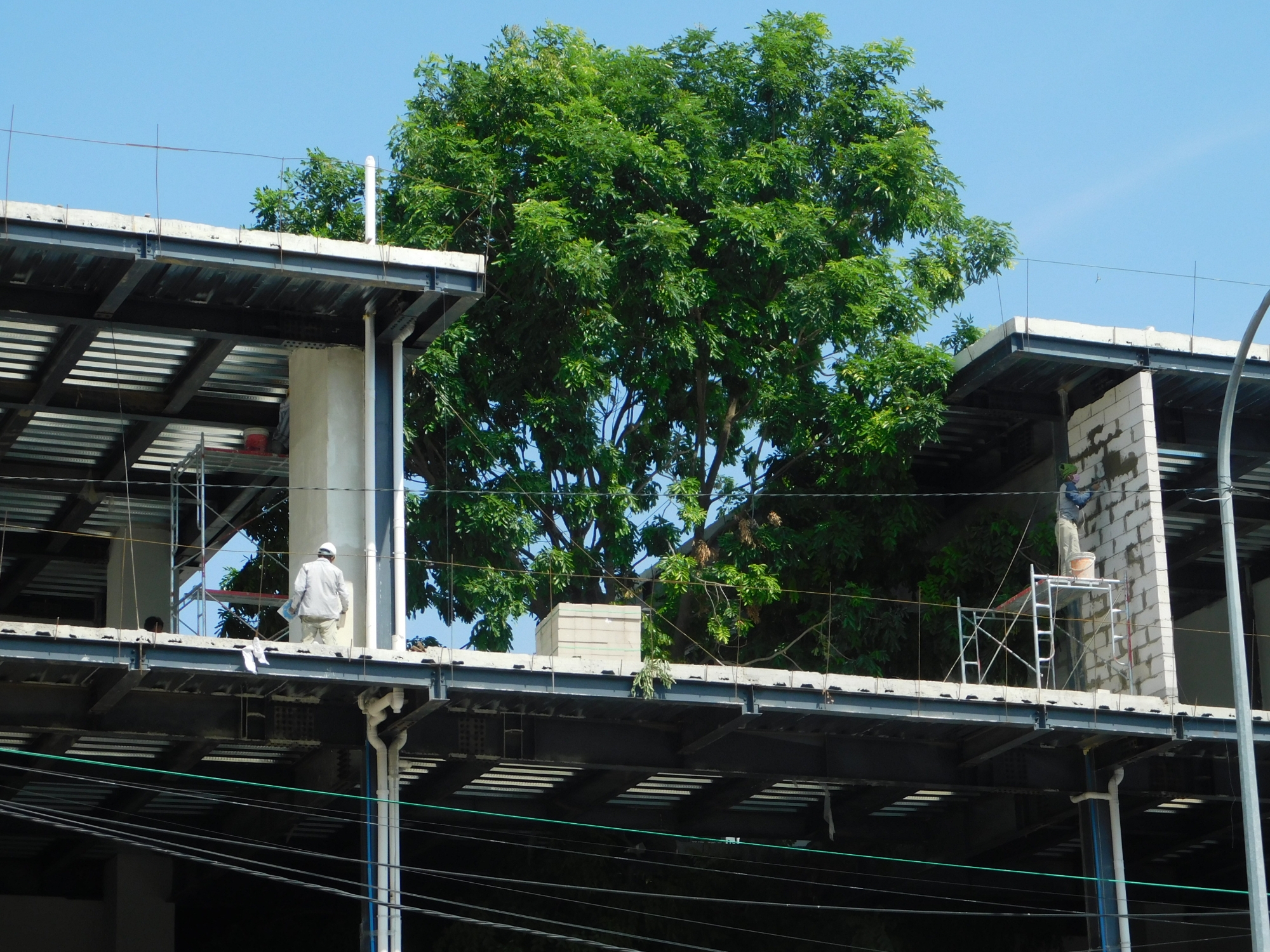 Baustelle in Phnom Penh
