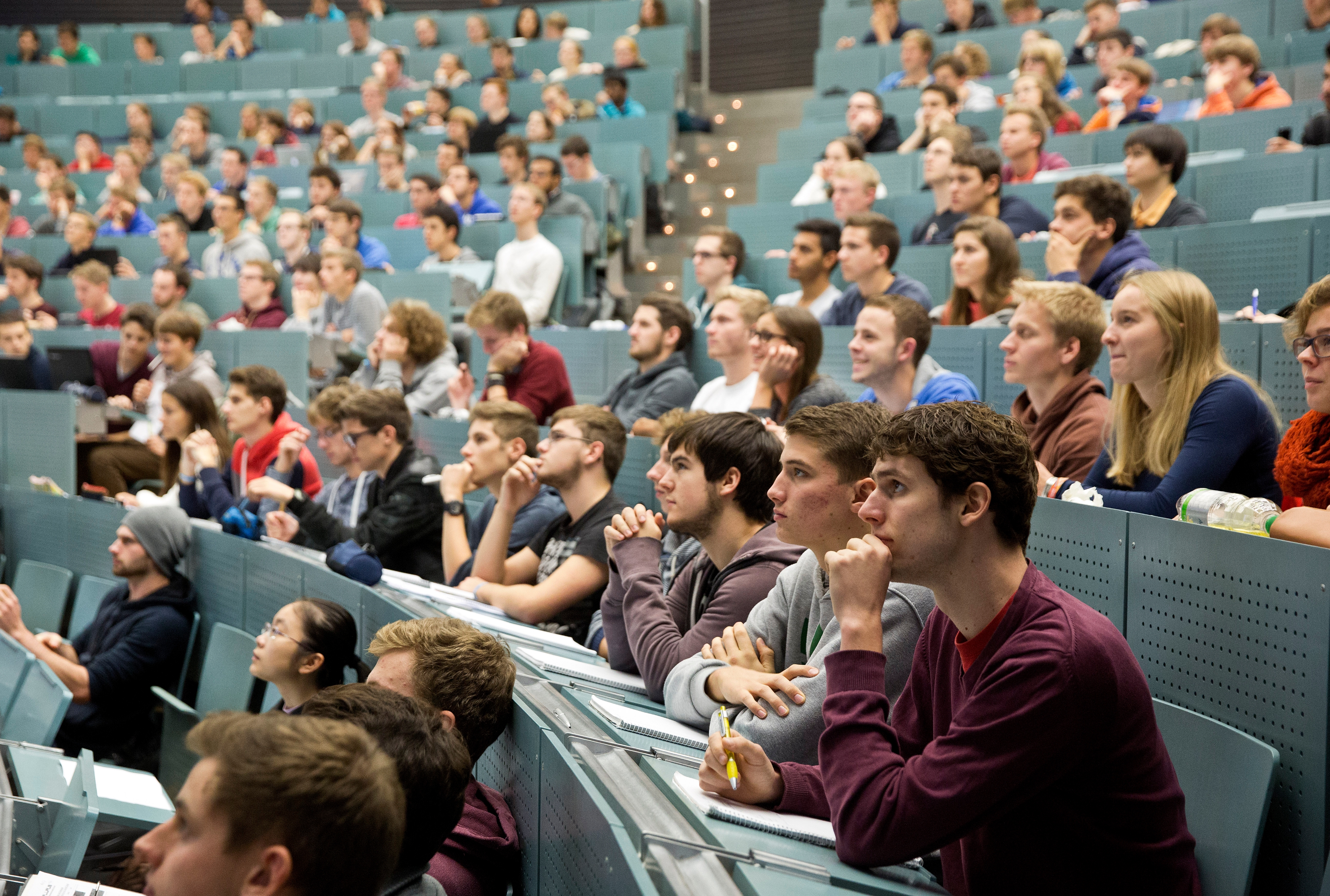 Students sitting in a lecture hall