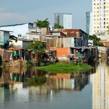 Siedlung in Saigon / Vietnam.