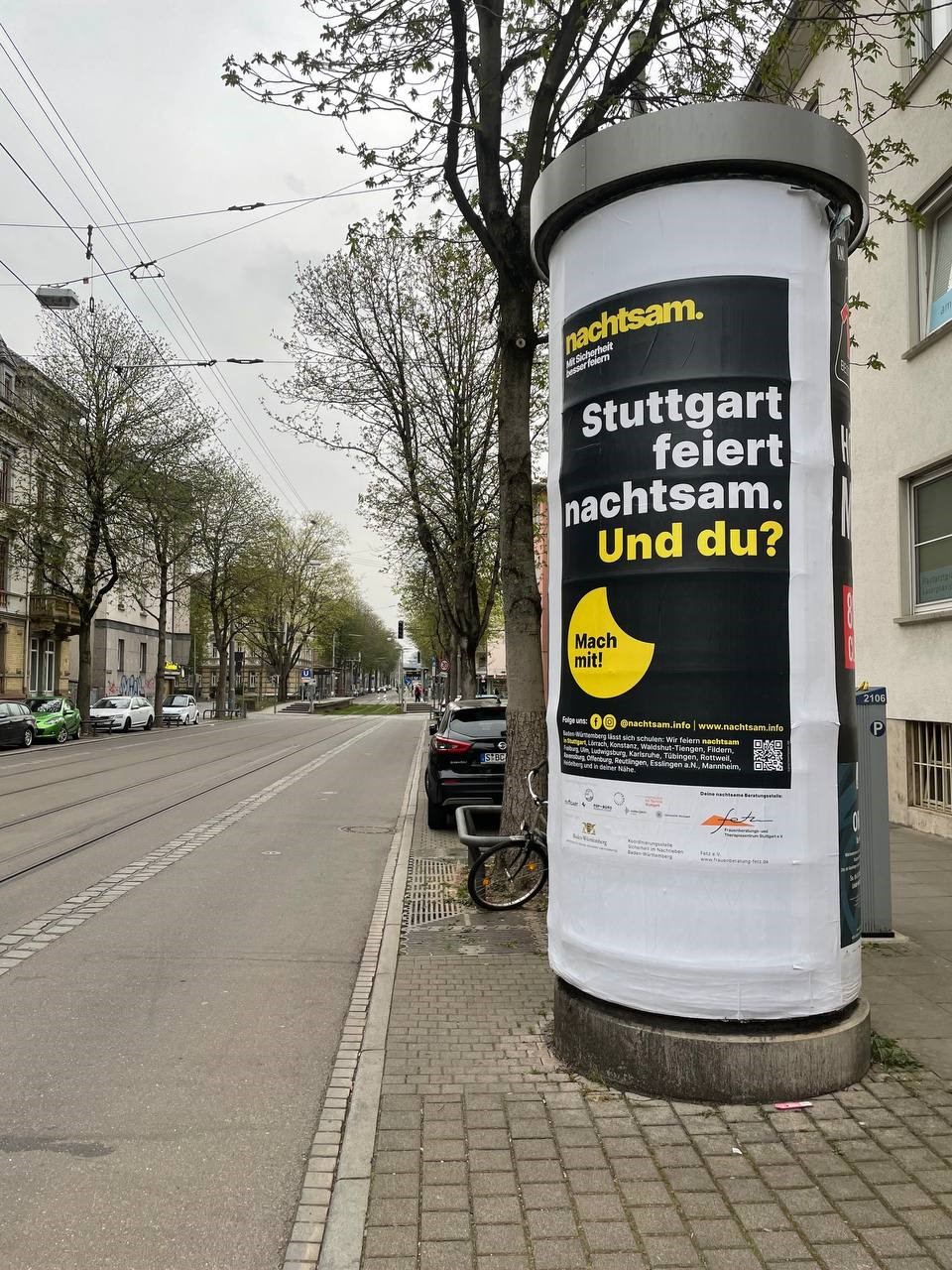 Plakat der Kampagne nachtsam