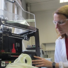 Verschiedene Uni-Institute bieten Workshops an, wie 3D-Drucken am Institut für Kunststoff-technik.