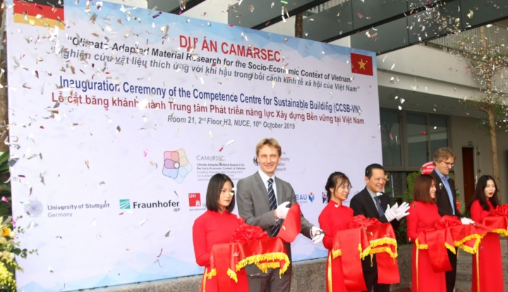 Die Eröffnungsfeier des CAMaRSEC Projektbüros und des Competence Centre for Sustainable Building in Vietnam