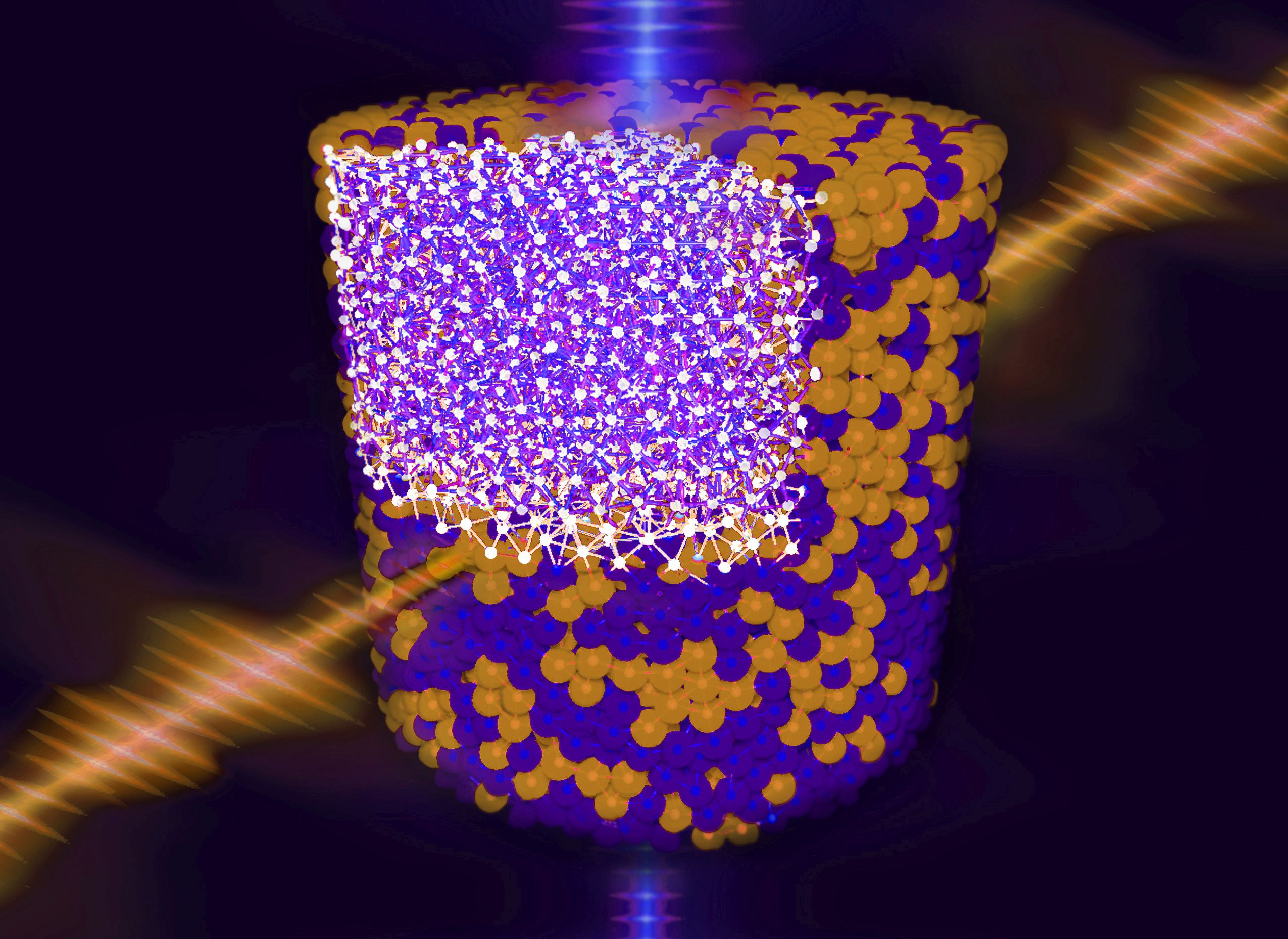 The effective mechanical properties of spherical packings composed of soft and stiff spheres are investigated using ultrasonic waves and X-ray.