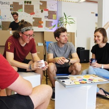 The University of Stuttgart has established a start-up café in the former Wittwer bookstore.