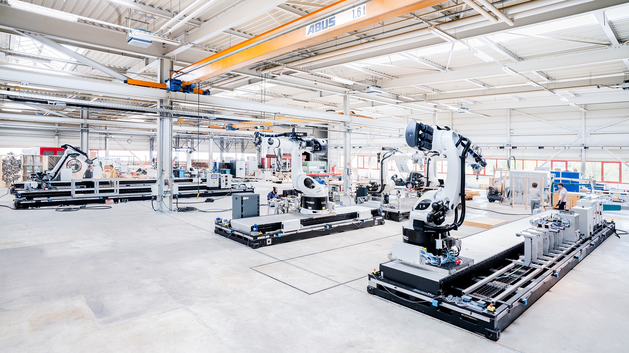 Gesamtansicht der Robotikplattform