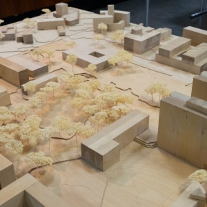 terrain model of the Campus Stadtmitte of the University of Stuttgart