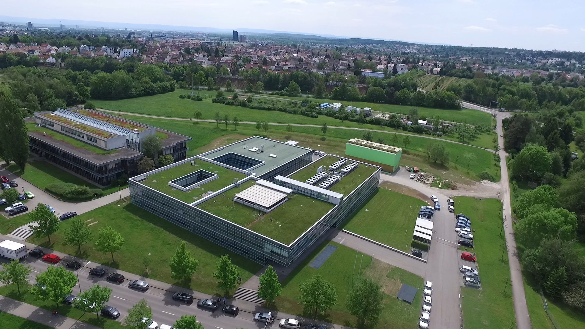 Aerial view of the HLRS