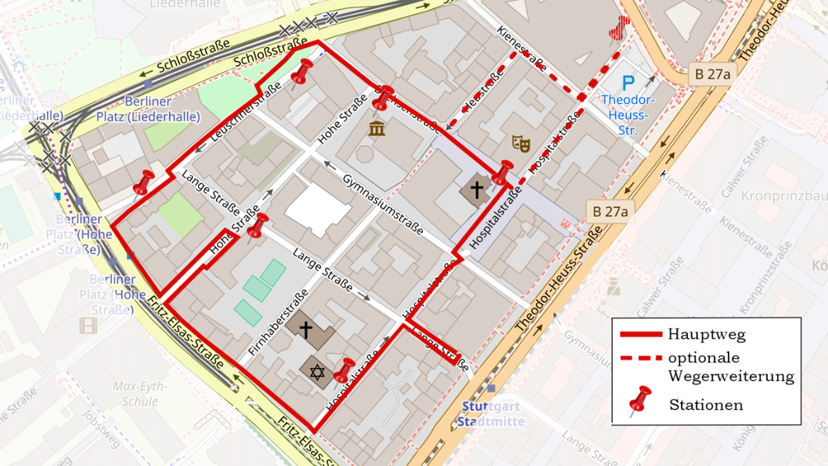 Road map of the hospital district