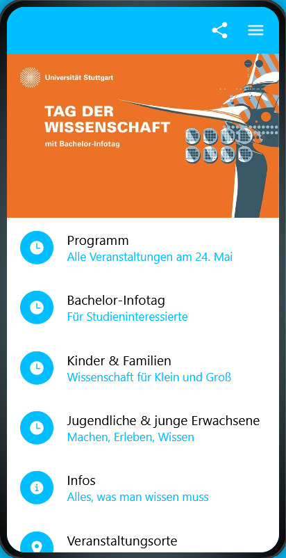 Programm zum Bachelor-Bewerbungstag auf einen Blick