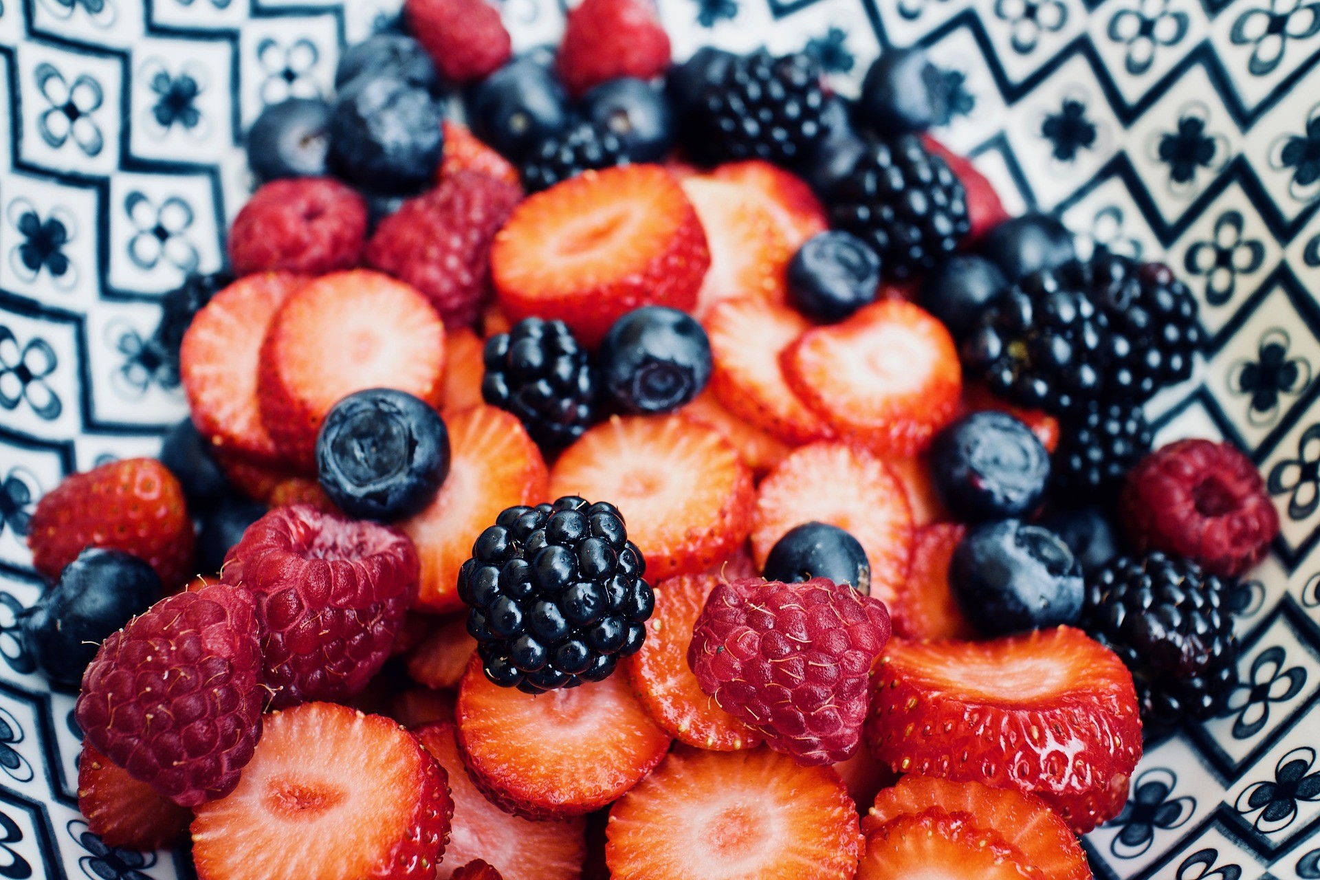 Erdbeeren, Himbeeren, Brombeeren, Heidelbeeren