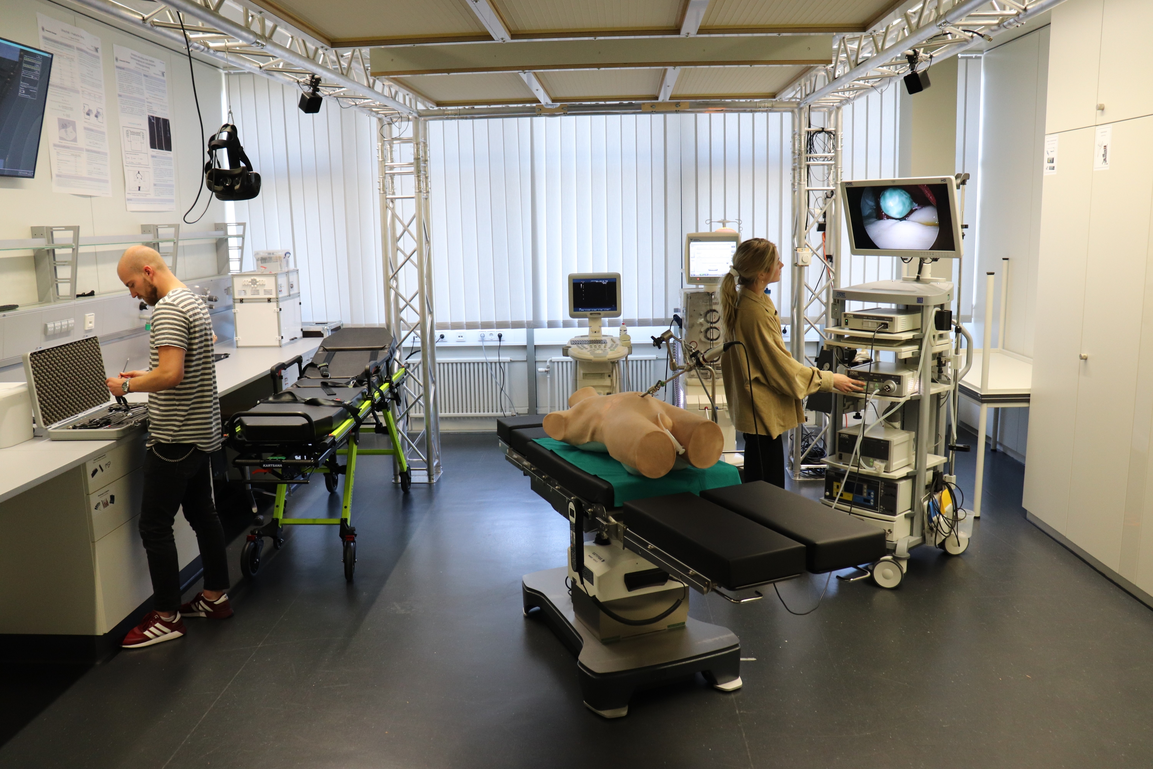 Nachgestellter OP-Raum für Studierende